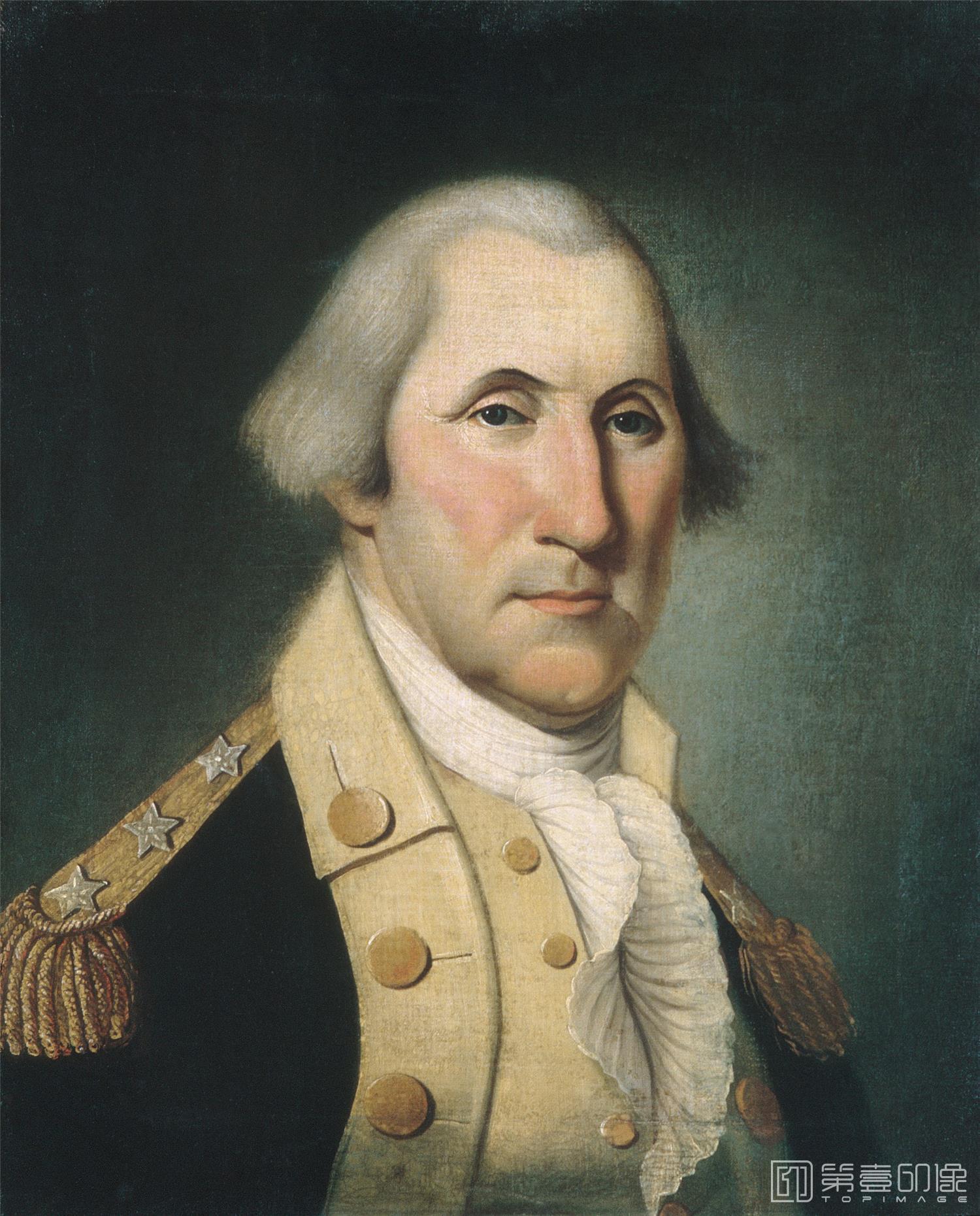 油画-美国纽约大都会美术馆油画藏画-Charles Peale PolkGeorge Washington-0390